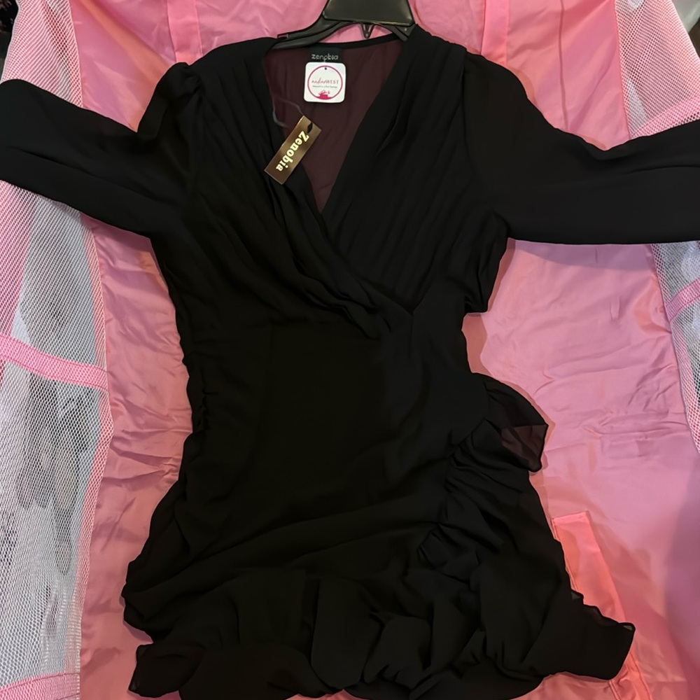 Tulle black Zenobia dress